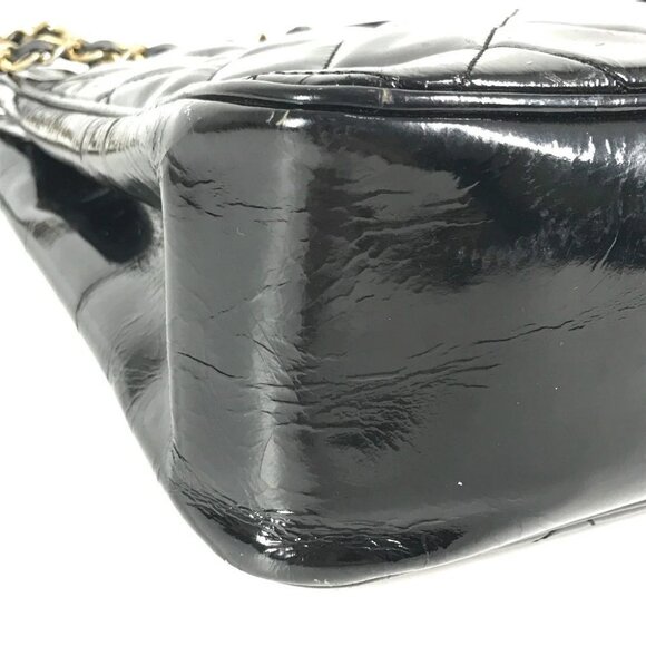 CHANEL vintage Quilted Matelasse Double Chain Bag Tote Bag Shoulder Bag - Picture 3 of 14